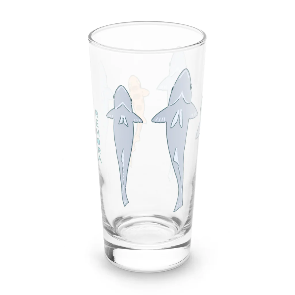 miyaura-1010のくっつきコバンザメ Long Sized Water Glass :back