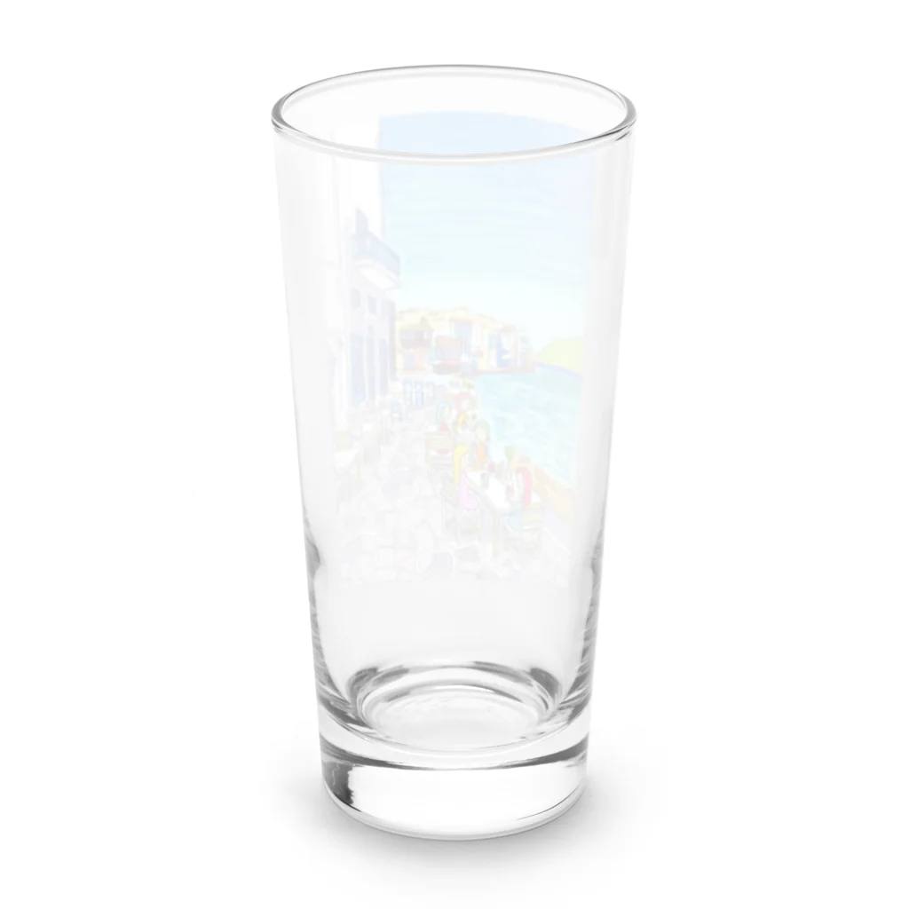 AKISENのエーゲ海カフェガールズ Long Sized Water Glass :back