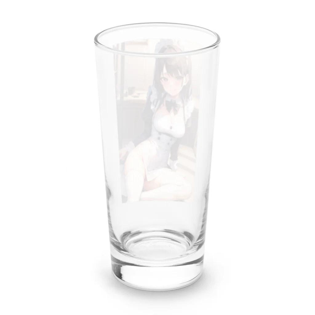 天乃鯱のメイドのお姉さん Long Sized Water Glass :back