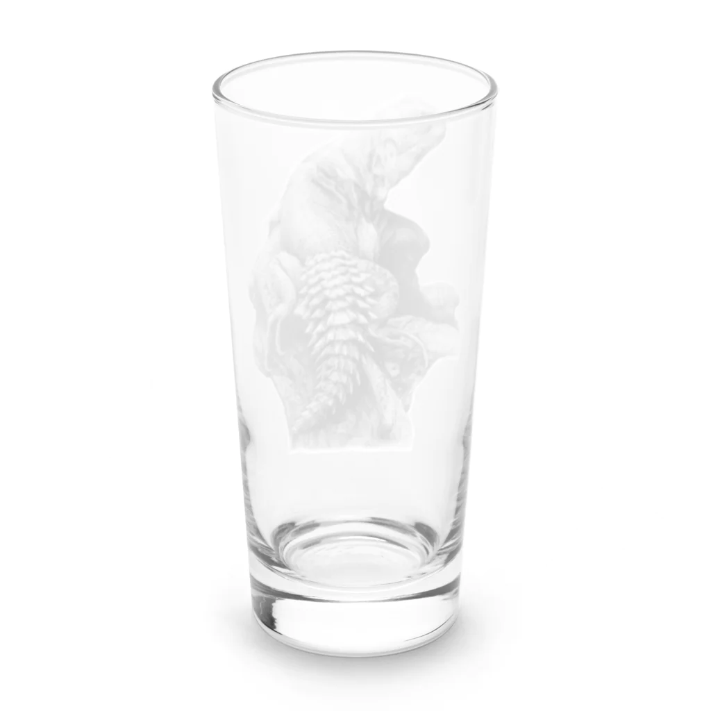 Pencil reptiles | 鉛筆の爬虫類達のユカタントゲオイグアナ | Ctenosaura defensor Long Sized Water Glass :back