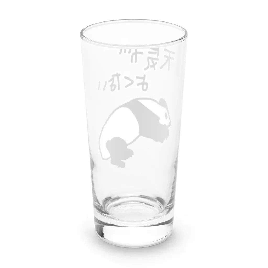 ミナミコアリクイ【のの】の天気がね【パンダ】 Long Sized Water Glass :back