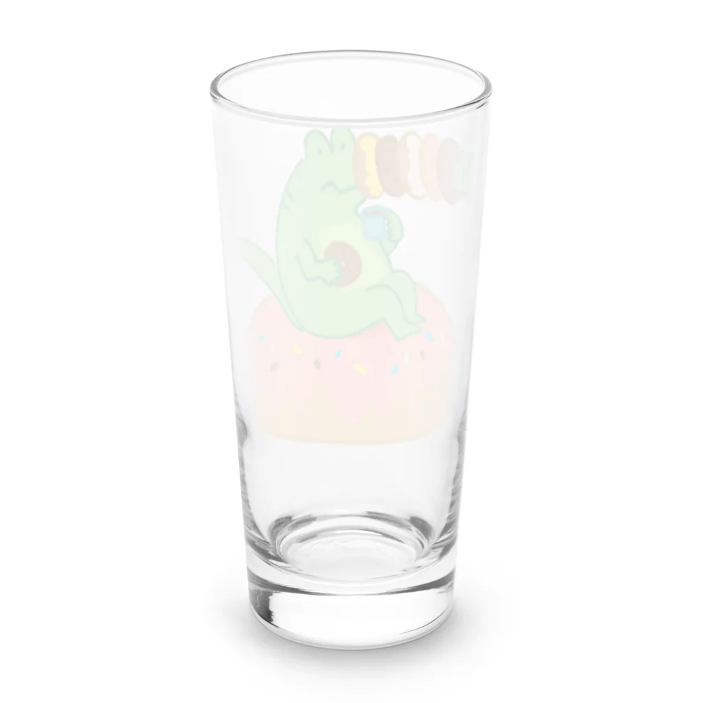 rice_T-Shirtのアリゲータードーナツ Long Sized Water Glass :back