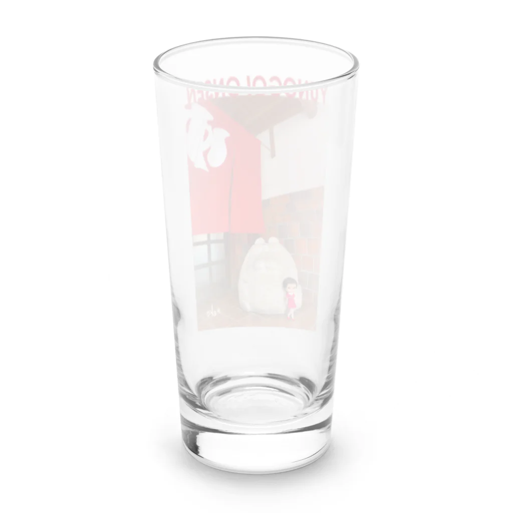 artypartyのたぬこと湯郷温泉 Long Sized Water Glass :back