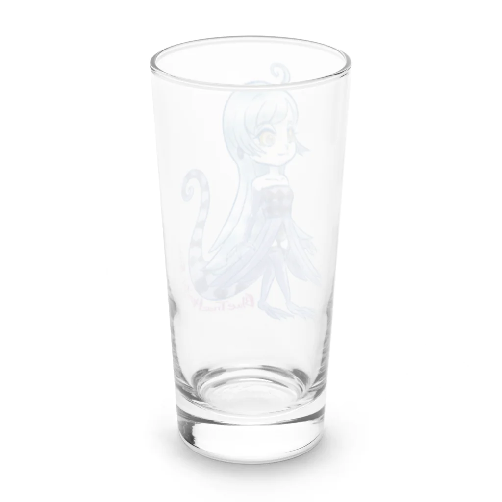 LusterAのアオホソオオトカゲさん Long Sized Water Glass :back