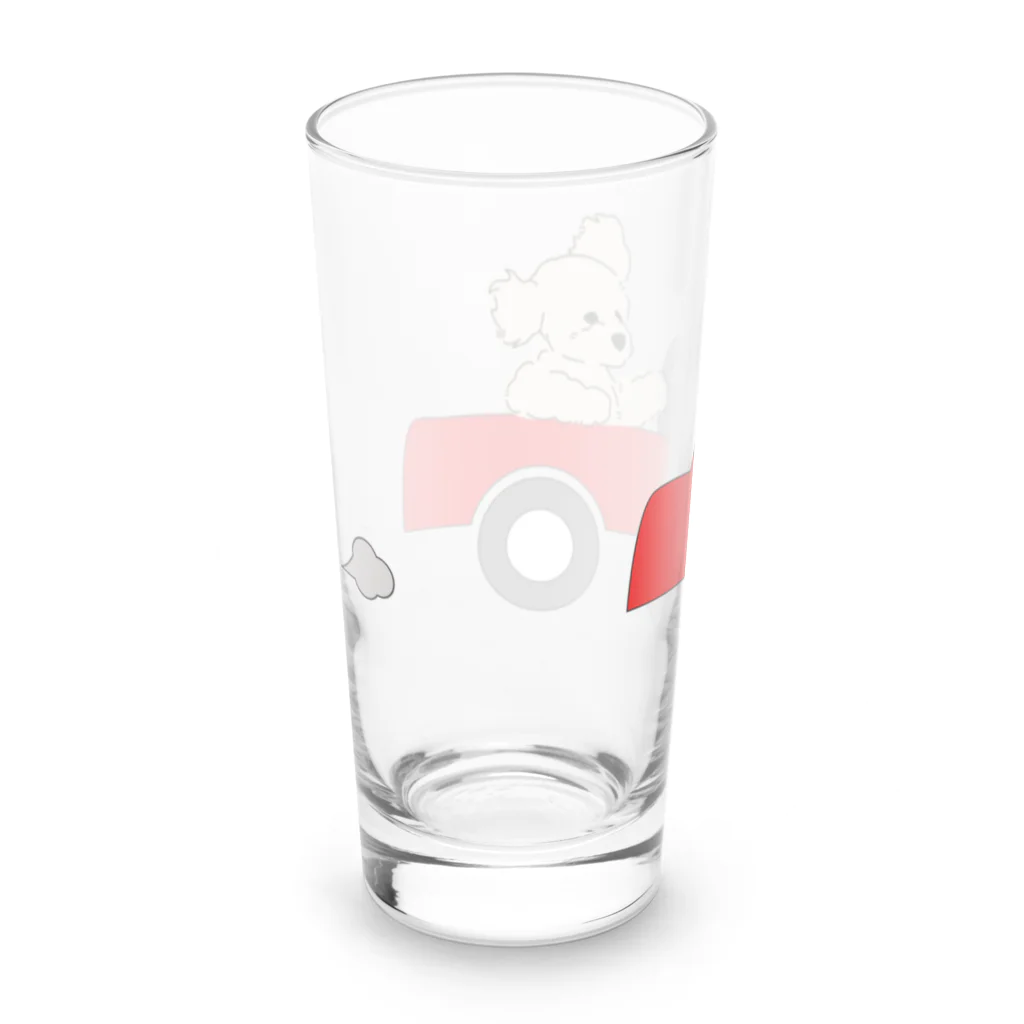 しらたまのドライブきなこ　オープンカー Long Sized Water Glass :back