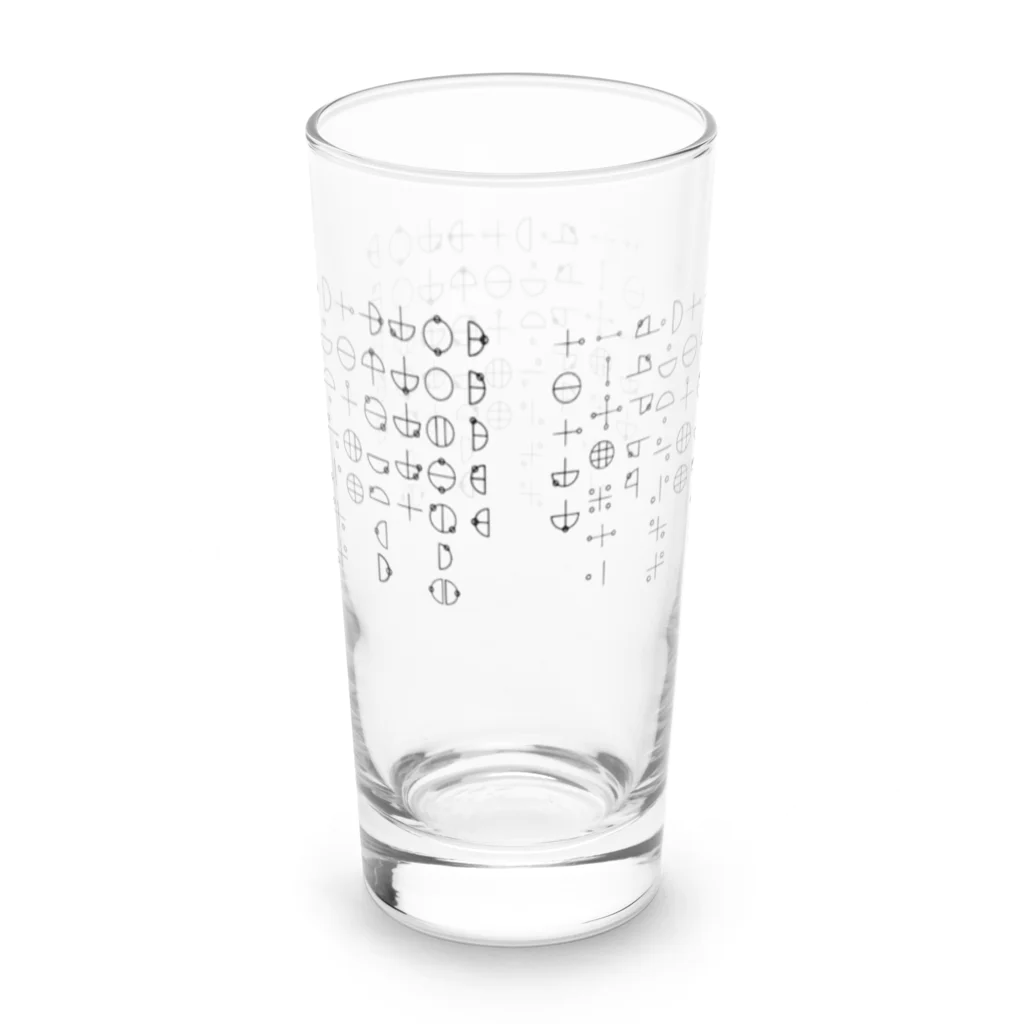 COCONUTchanのカタカムナ第5首第6首グッズ Long Sized Water Glass :back