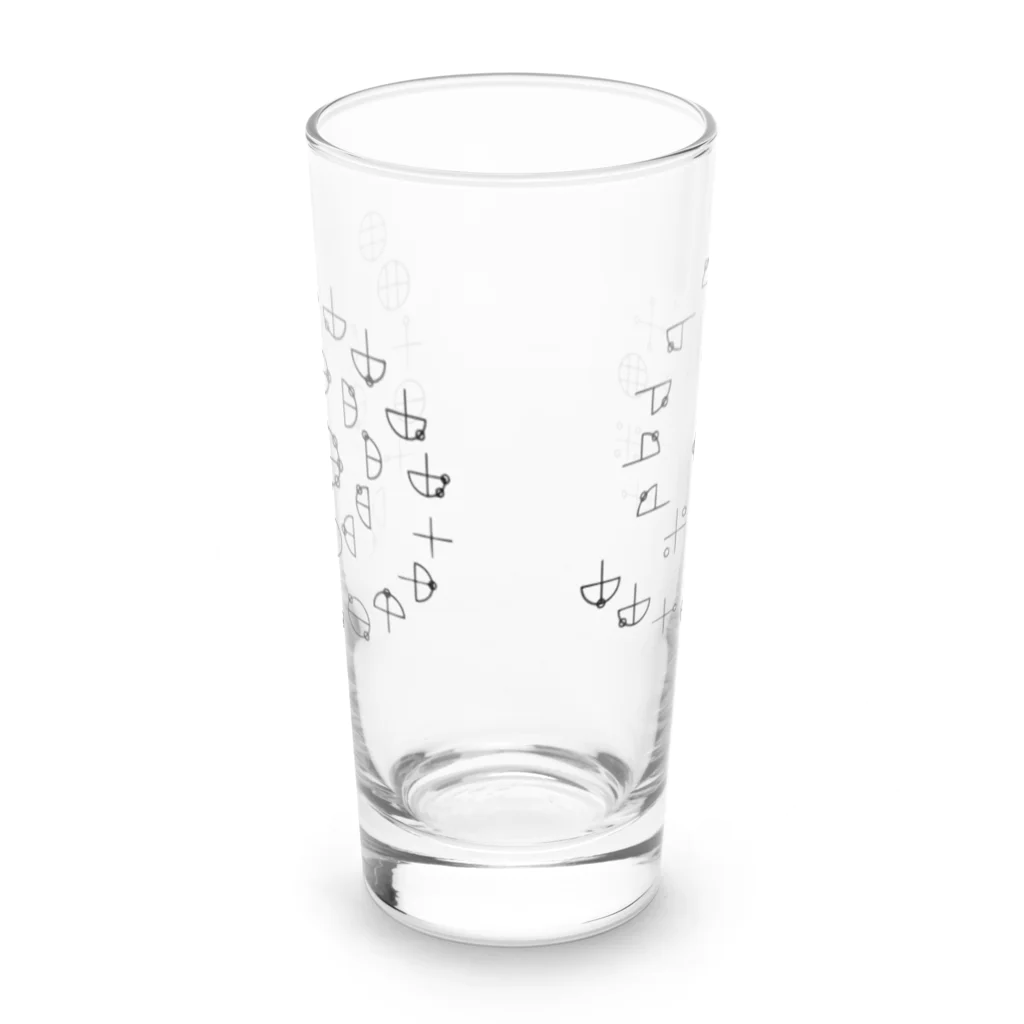 COCONUTchanのカタカムナ第5首第6首グッズ Long Sized Water Glass :back