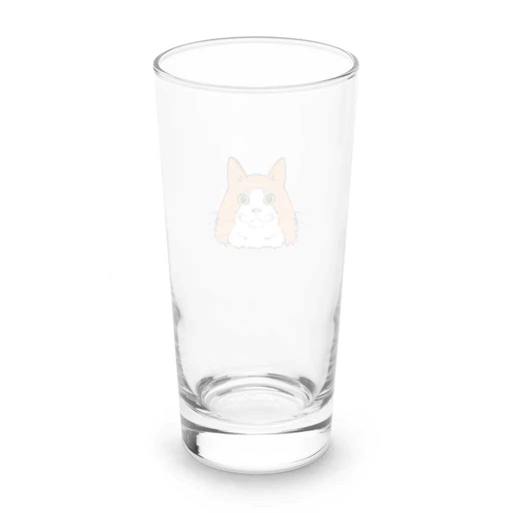 もふもふはちわれずの髭袋デカ美 Long Sized Water Glass :back