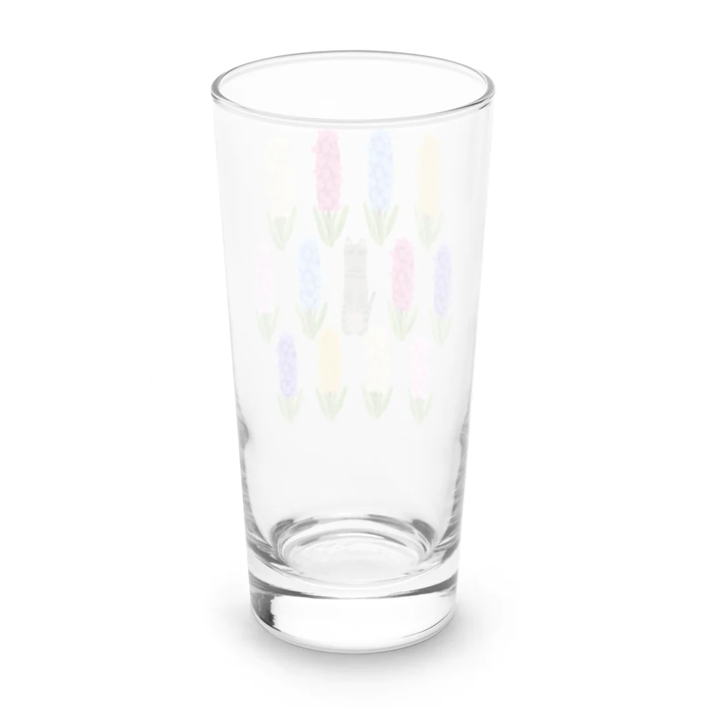 アトリエ猫田：猫田アスカのヒヤシンスに紛れる子 Long Sized Water Glass :back