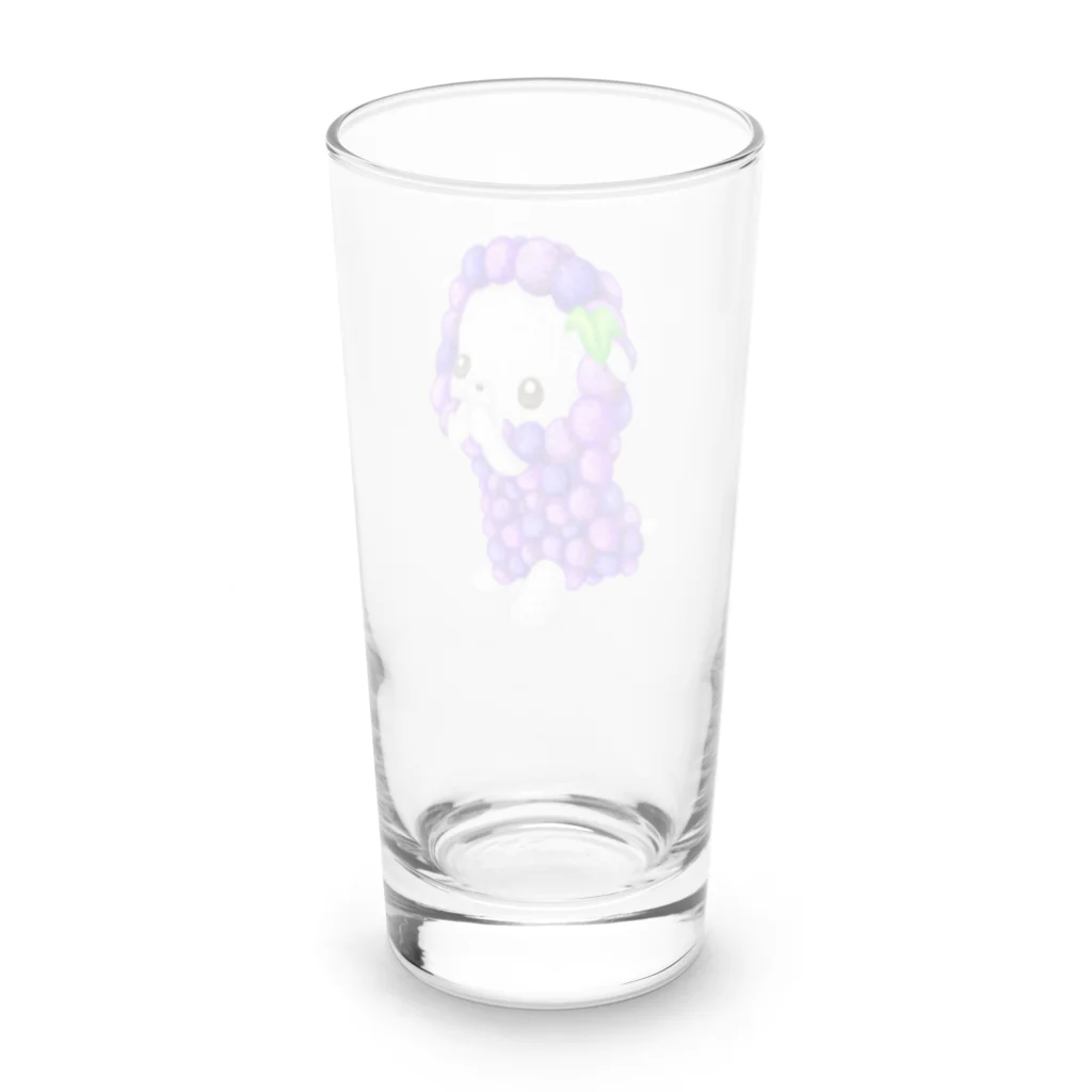 satoayaのアニマルカフェのフルーツアニマル　ブドウヒツジ Long Sized Water Glass :back