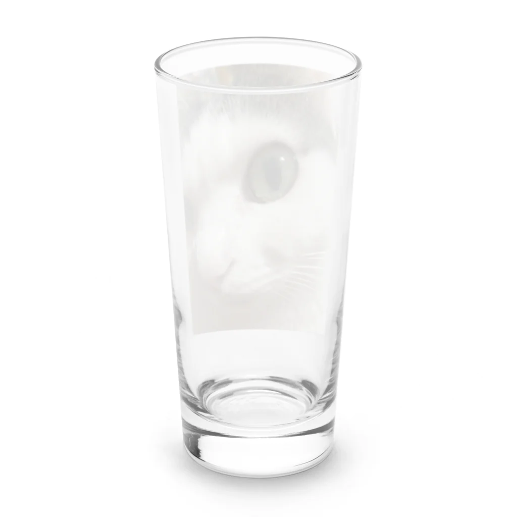 わが家の猫山さん。の猫山さん。はるがきた。 Long Sized Water Glass :back