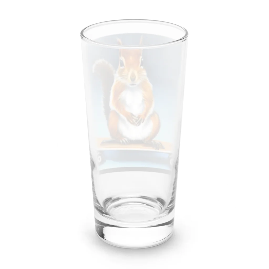 steventshirtsのスケートボードのリス Long Sized Water Glass :back