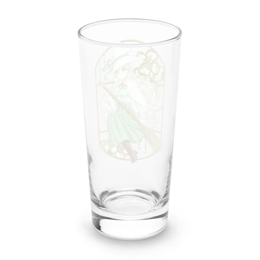 スズランの魔女の花色小箱-ハナミズキの魔女・花綬様- Long Sized Water Glass :back