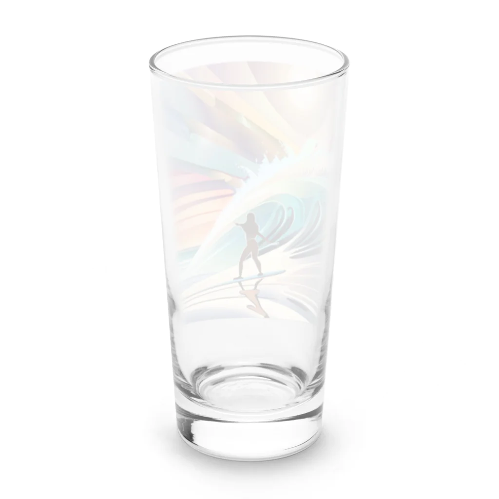 青空クリエイトのBig wave  Long Sized Water Glass :back