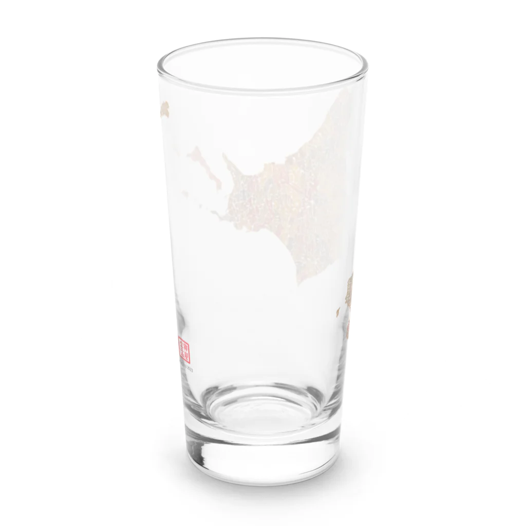 Yanagiya Kosanjiの北海道_TextMap_木目調 Long Sized Water Glass :back