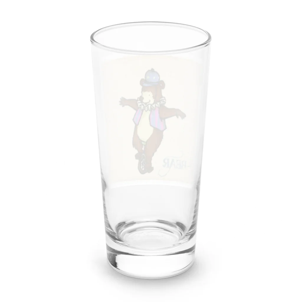 まつもトイズのクマさんサーカス一輪車 Long Sized Water Glass :back