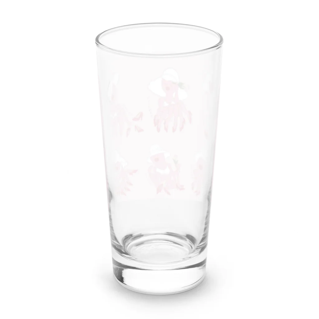 なかじまあゆみの雑貨屋さんの蛸大集合 Long Sized Water Glass :back