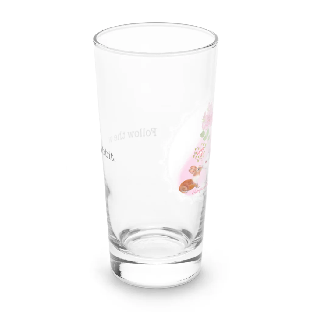 idumi-artの白うさぎ　matrixバージョン Long Sized Water Glass :back