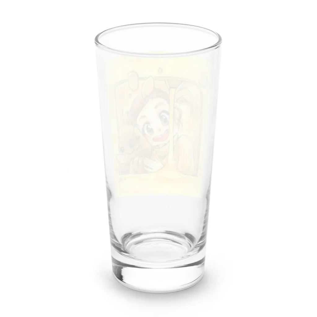 放課後屋のはちみつたっぷりトースト Long Sized Water Glass :back