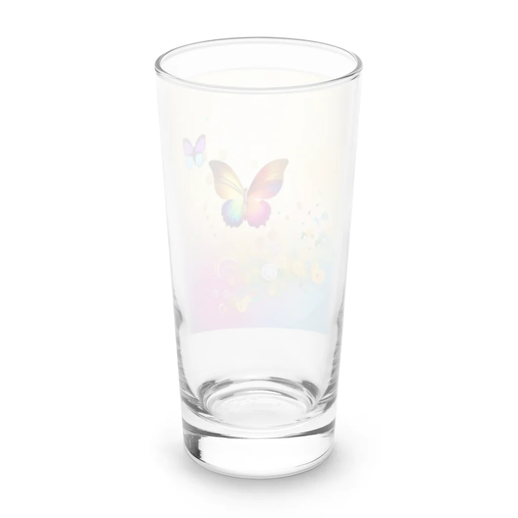 dolphineのHealing Rainbow butterfly Long Sized Water Glass :back