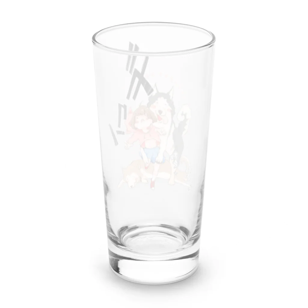 創作男子・稲冨のわん、わんわんわん！その2 Long Sized Water Glass :back