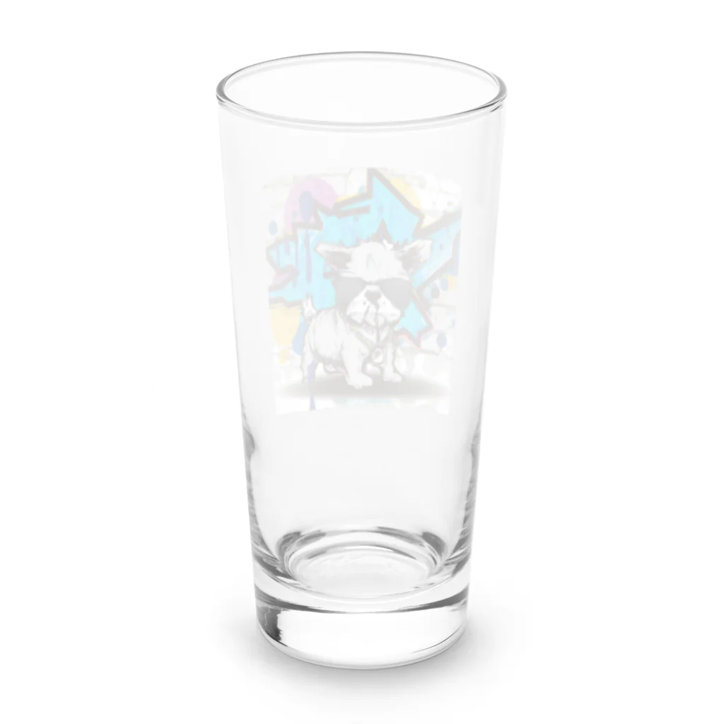 gearsARTのギャング犬 Long Sized Water Glass :back