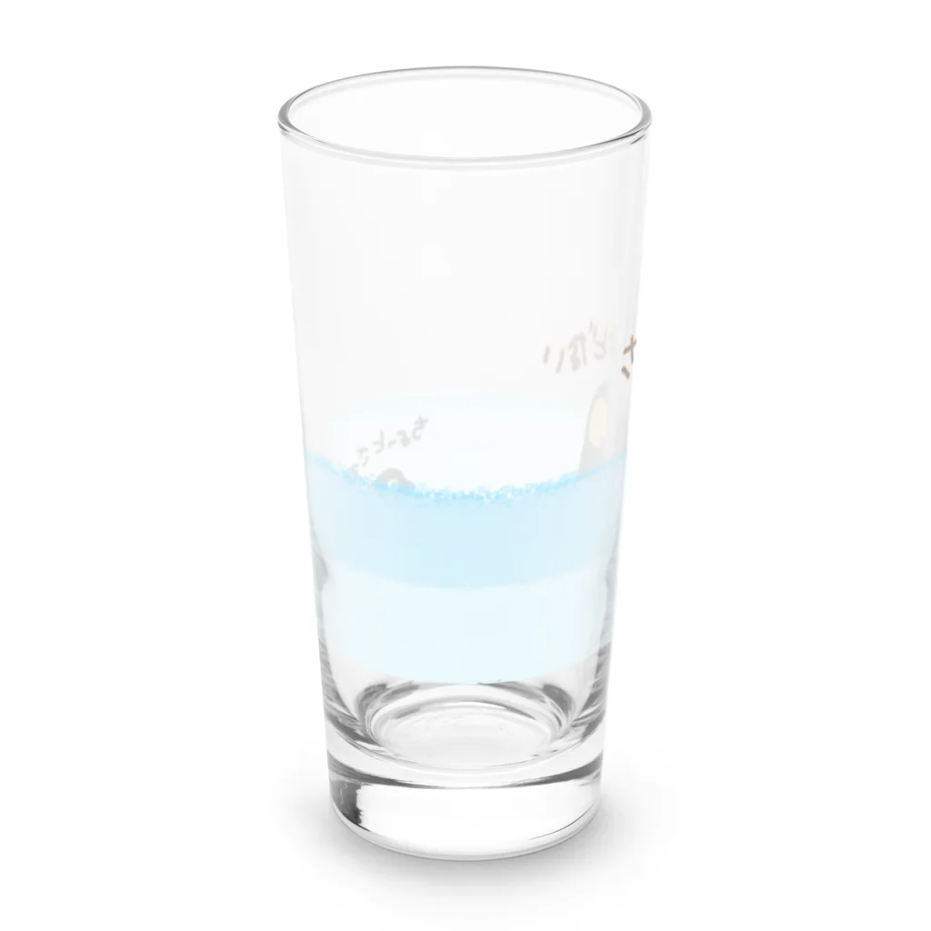 いきものや　のの（別館）のコウテイペンギンのおやこ（背景あり） Long Sized Water Glass :back