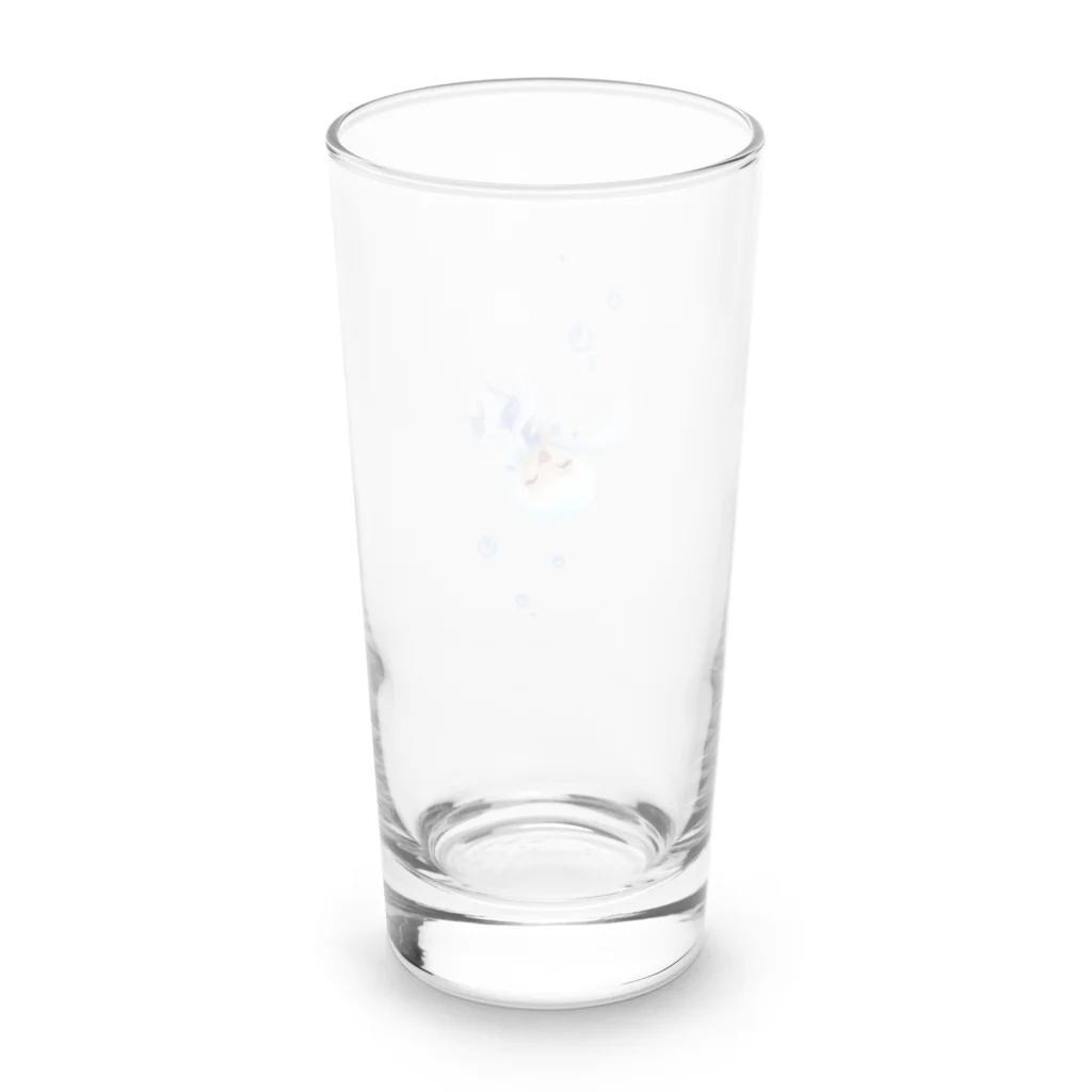 無人駅前専門店の手を振るくらげ Long Sized Water Glass :back