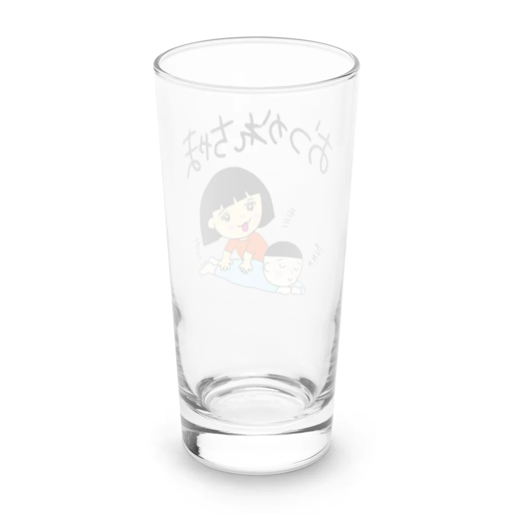 ちゃものめーこのおつかれちゃま Long Sized Water Glass :back