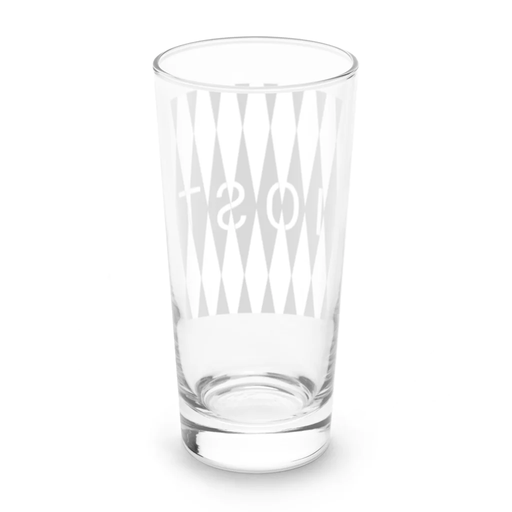 IOST_Supporter_CharityのIOSTバーサスデザイン(白黒シリーズ) Long Sized Water Glass :back