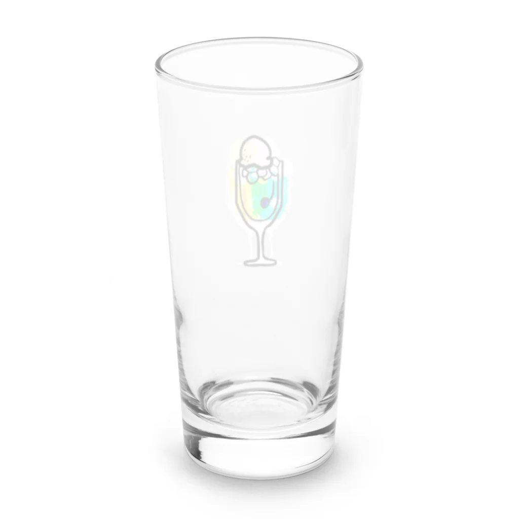 shakehandsの思い出クリームソーダ Long Sized Water Glass :back