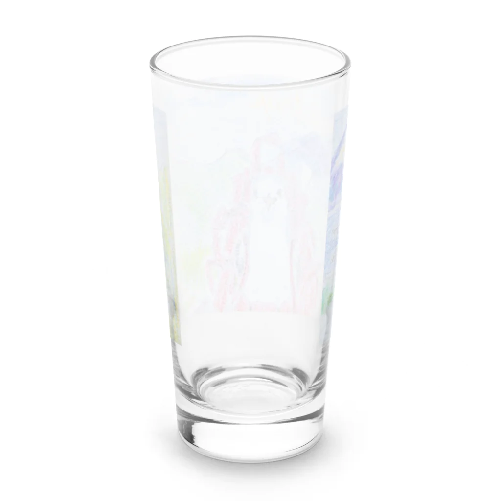 癒やし隊の鳥 Long Sized Water Glass :back