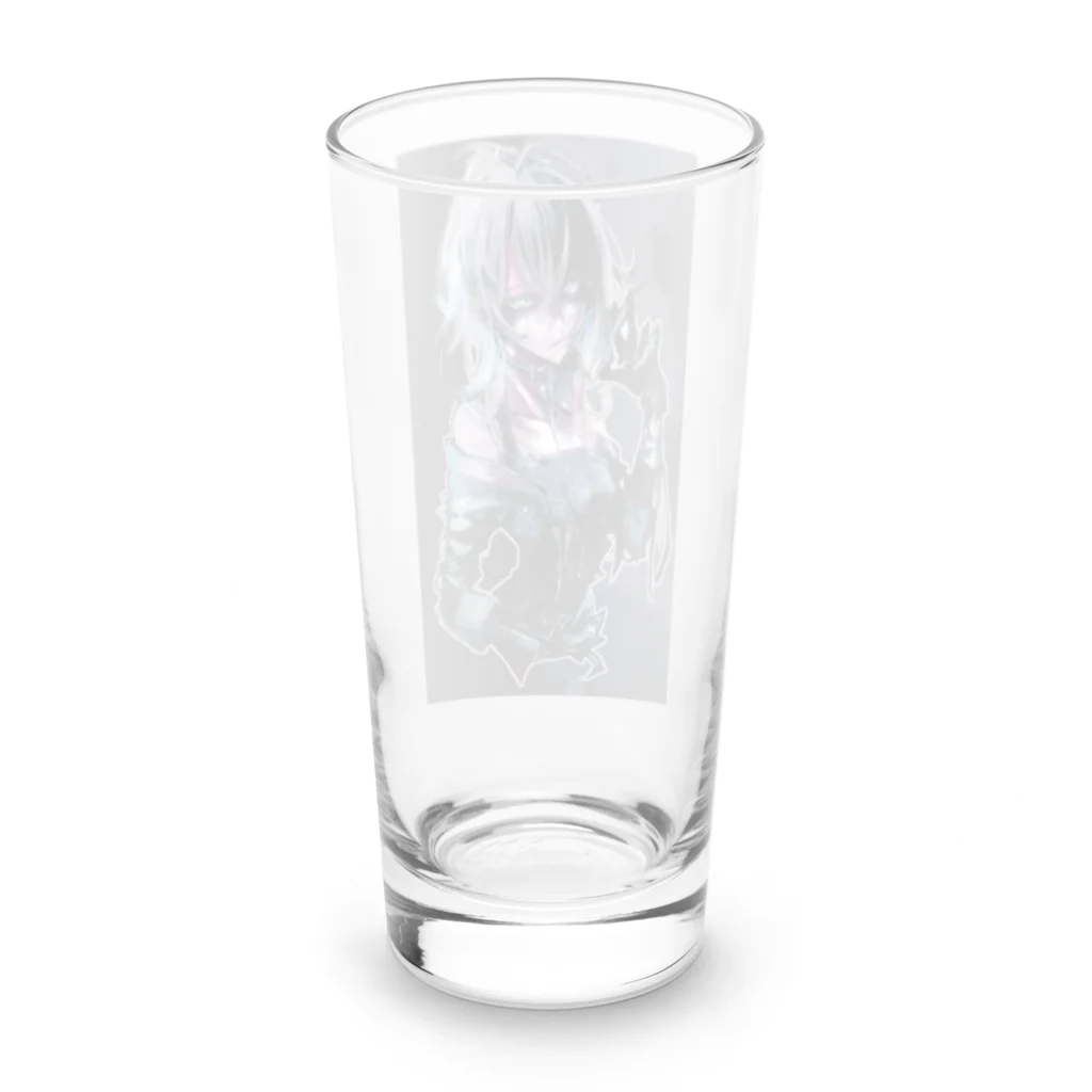 静夜の静夜グッズ 青 Long Sized Water Glass :back