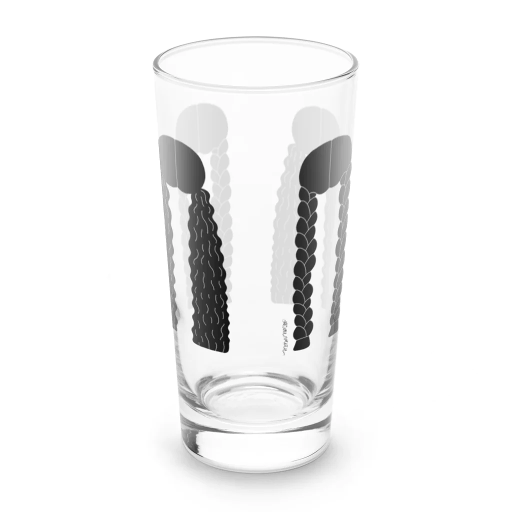 オキタラネテタデザインのロングヘア Long Sized Water Glass :back