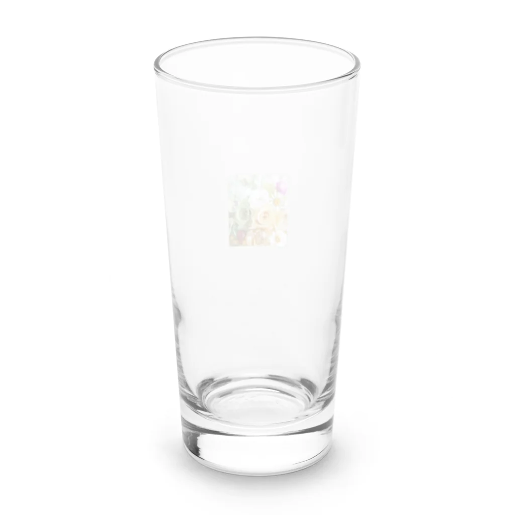 meke flowersのレモンイエローとアップルグリーン Long Sized Water Glass :back