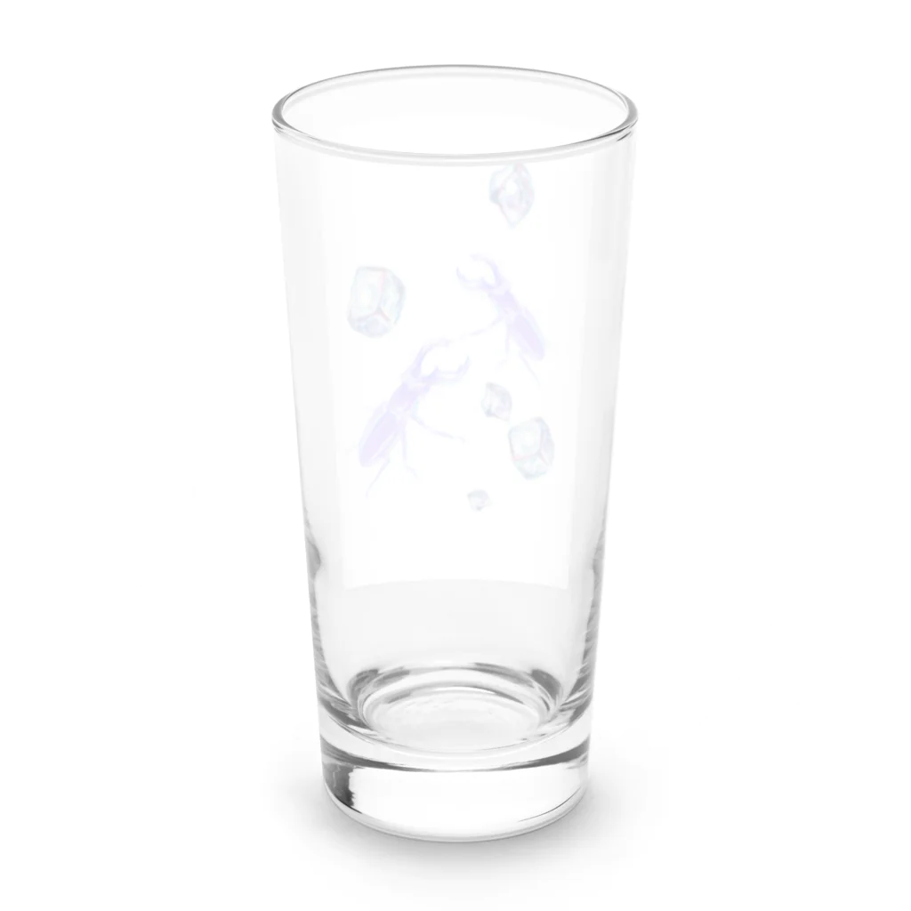 shibaririsの涼を堪能するクワガタさん Long Sized Water Glass :back