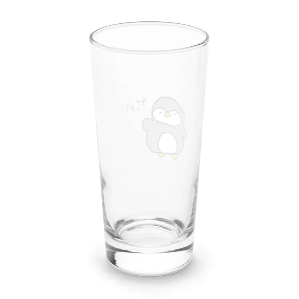 たまぺんしょっぷのチルしよ？ぺんちゃん Long Sized Water Glass :back