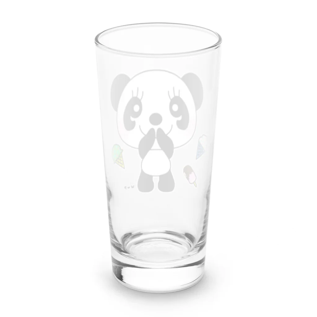 SHOP ©︎w♡p⭐︎3号店のアイス大好きパンダくん♡ Long Sized Water Glass :back