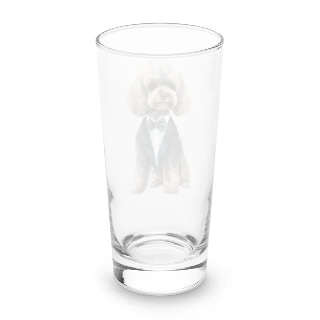 MeiMei✽のタキシードプードル Long Sized Water Glass :back