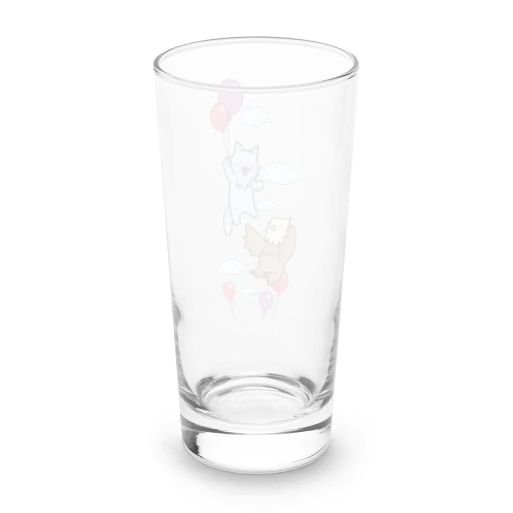 maia.のオオカミくんとタカくんの空中散歩 Long Sized Water Glass :back