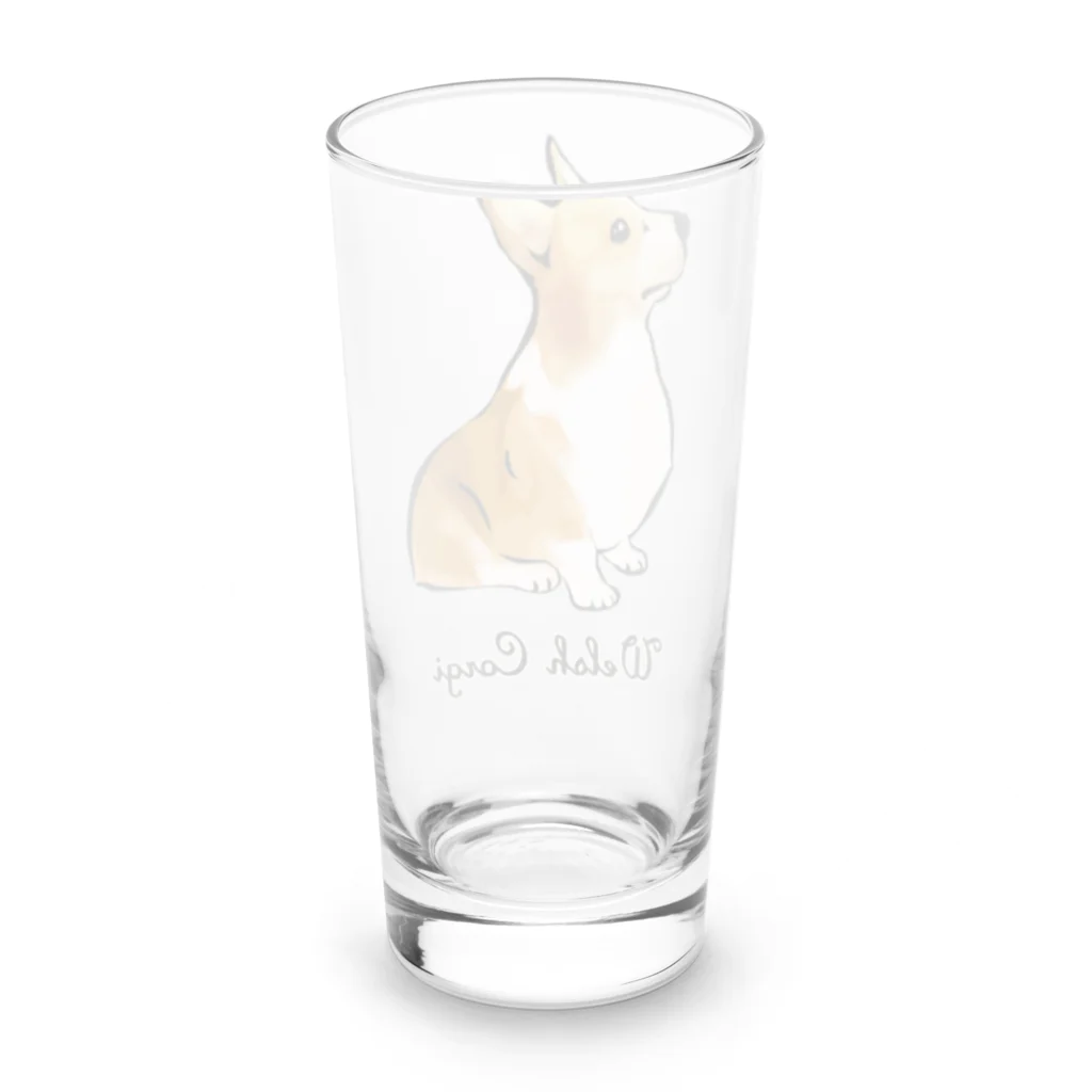 犬グッズの店しえるぶるーのコーギー　～犬種シリーズ～ Long Sized Water Glass :back