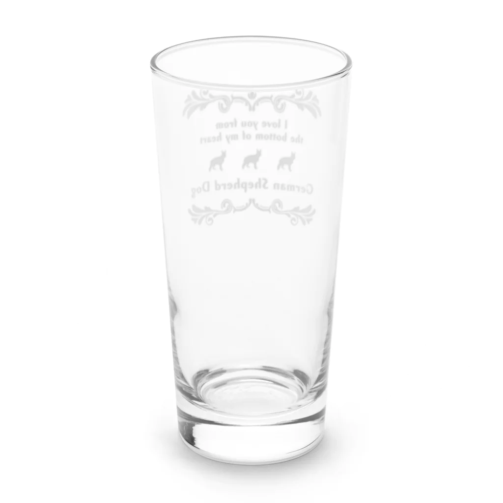 onehappinessのジャーマンシェパードドッグ　wing　onehappiness Long Sized Water Glass :back