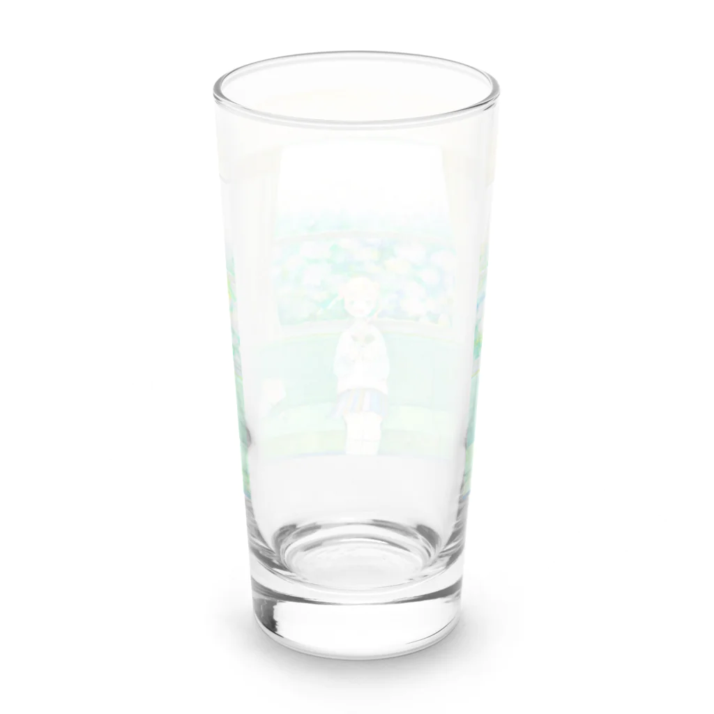 始発ちゃんの七つ下りの雨 Long Sized Water Glass :back