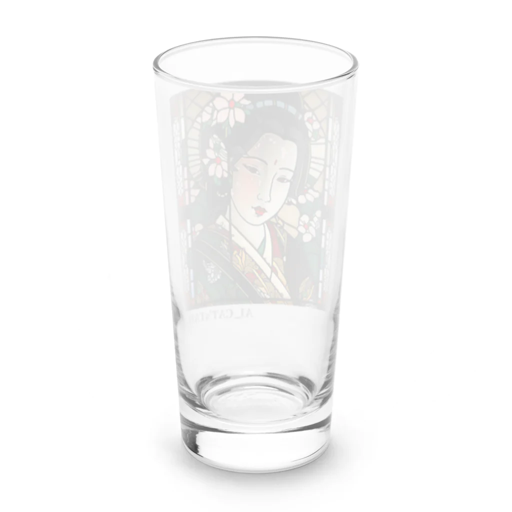 AI_CATTAILのAI_CAT'sTAIL　大正美女 Long Sized Water Glass :back