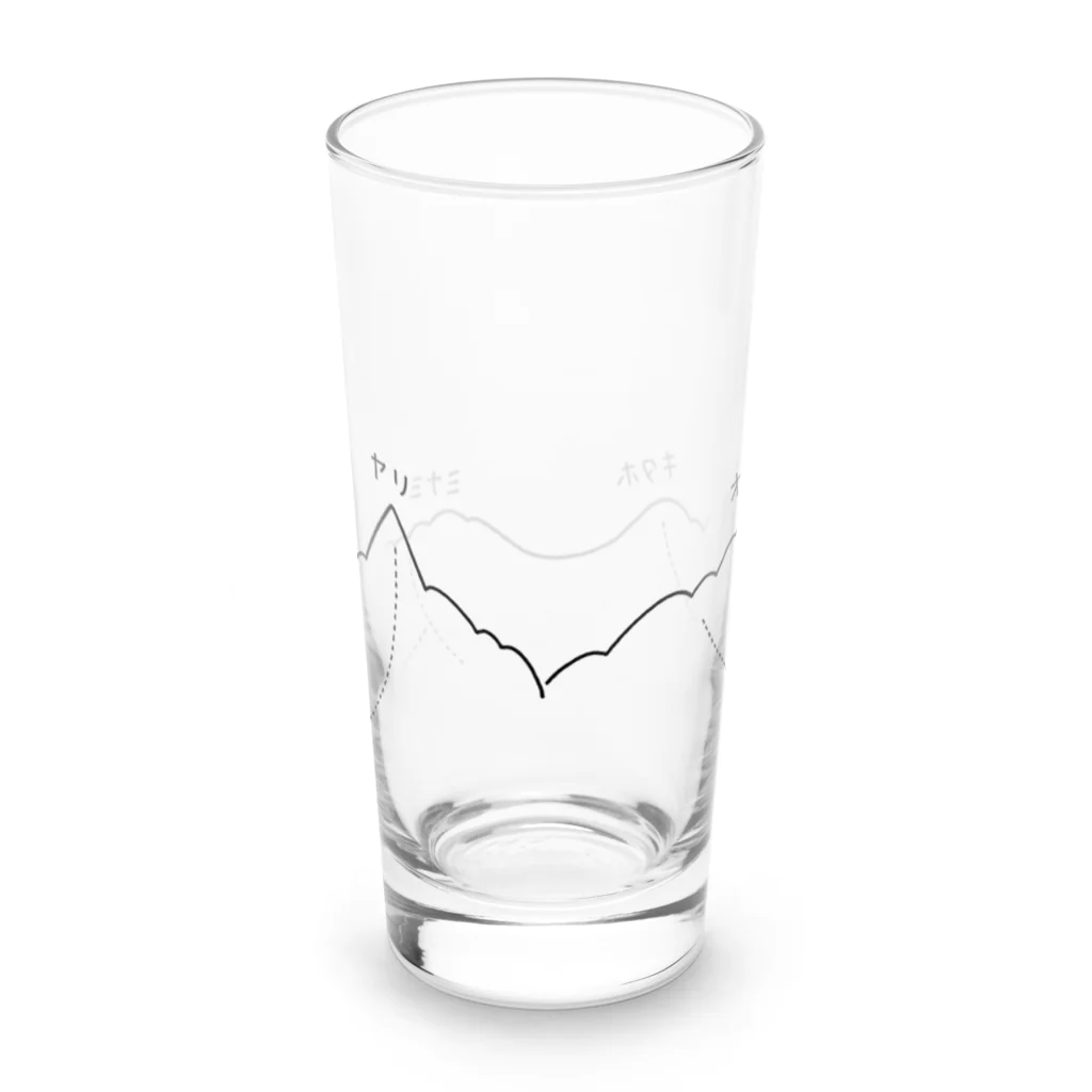 まつのき商店のゆるい槍穂高 Long Sized Water Glass :back