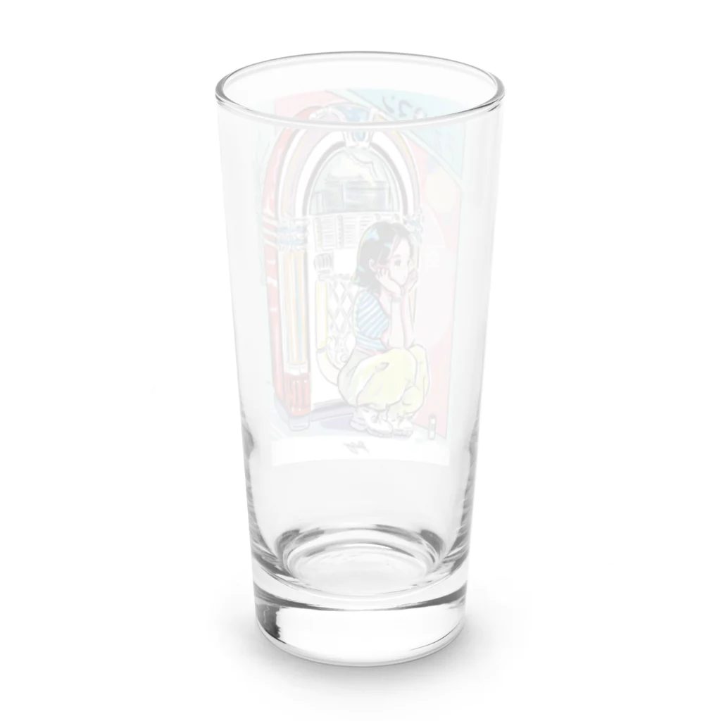 0kayoのレトロ喫茶ロマン Long Sized Water Glass :back