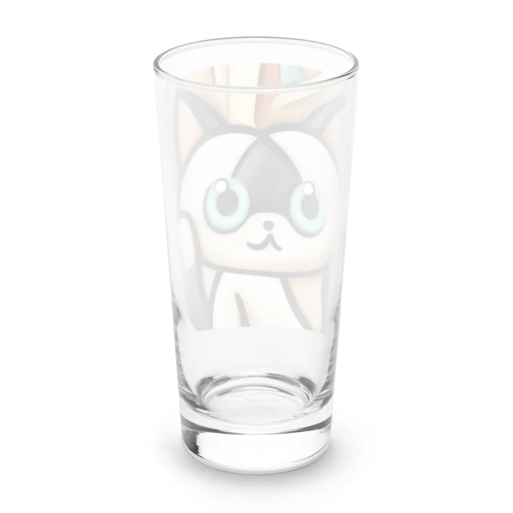 T2 Mysterious Painter's ShopのMysterious Cat Long Sized Water Glass :back