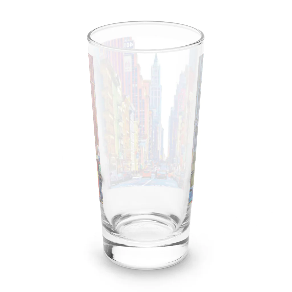 GALLERY misutawoのニューヨーク ブロードウェイの喧騒 Long Sized Water Glass :back