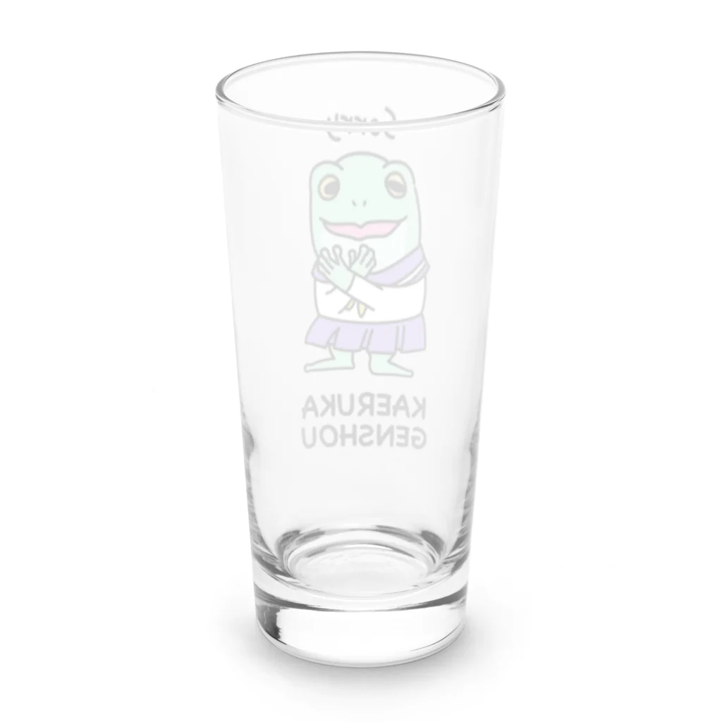 アトリエポケットキャンバスの蛙化女子 Long Sized Water Glass :back