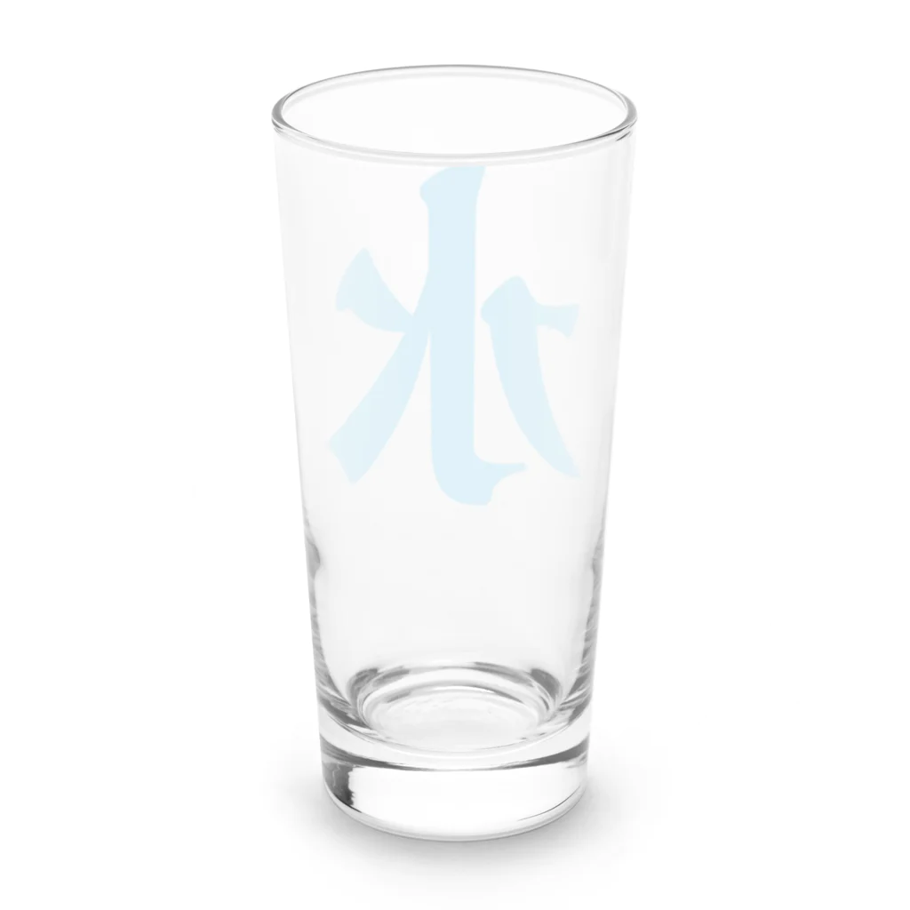 ねむ家のすずりの水を飲んでいる Long Sized Water Glass :back